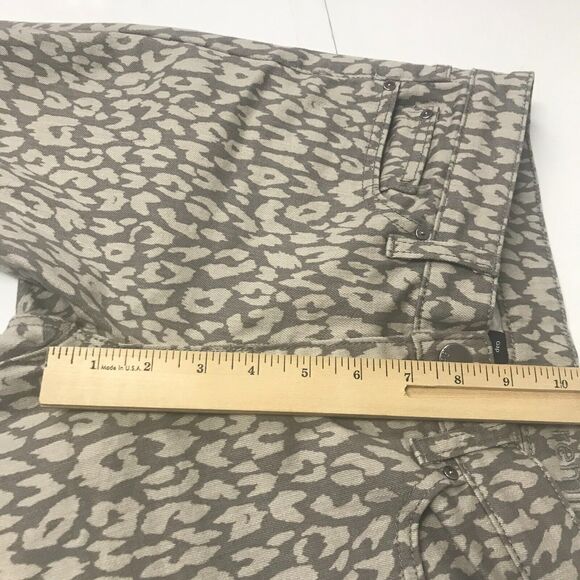 GAP Premium Super Skinny Jean Womens 4 27R Gray Leopard Animal Print Ankle - Picture 8 of 10